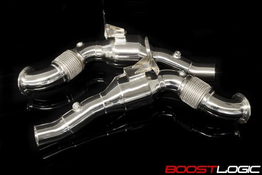 Boost Logic Ferrari 488 Stainless High Flow Downpipes