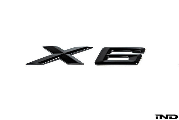 IND G06 X6 Painted Trunk Emblem