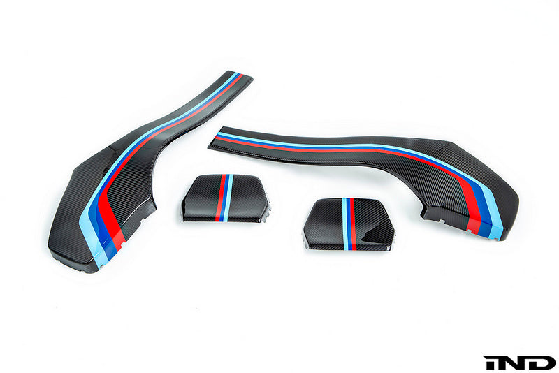 IND F80 M3 / F82 M4 Painted Dry Carbon Seat Back Cover Set