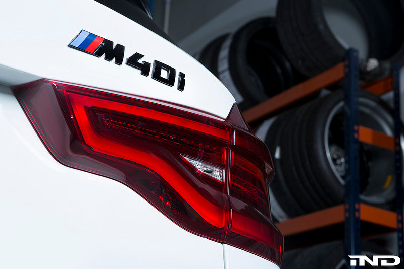BMW G01 M40i Painted Trunk Emblem - Gloss Black