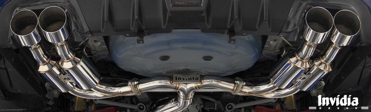 Invidia R400 Gemini Quad Tip Exhaust System | 2015-2021 Subaru WRX / STi