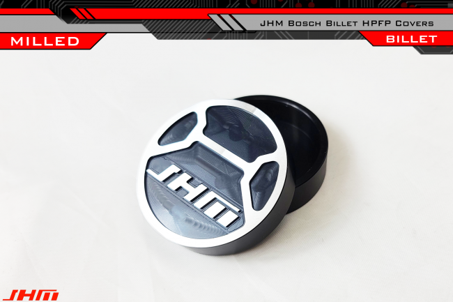 HPFP Fuel Pump Cover - Billet Aluminum for Bosch (JHM) BLACK MILLED for Audi B8-B8.5 RS4-RS5-S4-S5-Q5-SQ5, C6-A6, C7-C7.5 A6-A7-S6-S7-RS7, D4 A8-S8 and 4L Q7 3.0T-4.0T-4.2L