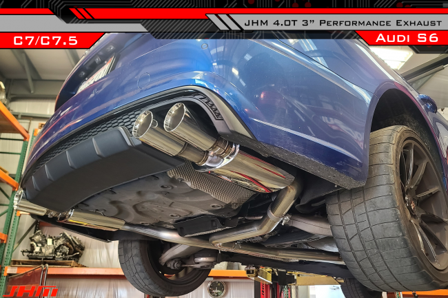 Exhaust - 3" Performance Cat-back (RACE) - Valved - (JHM) for C7.5-S6 4.0T