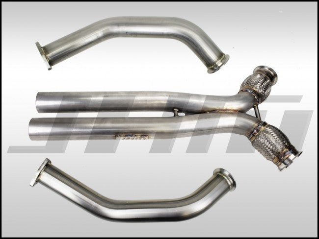 Exhaust - Downpipes with X-Pipe (JHM) for the B8 S4-S5 Q5-SQ5 C7 A6-A7 3.0T