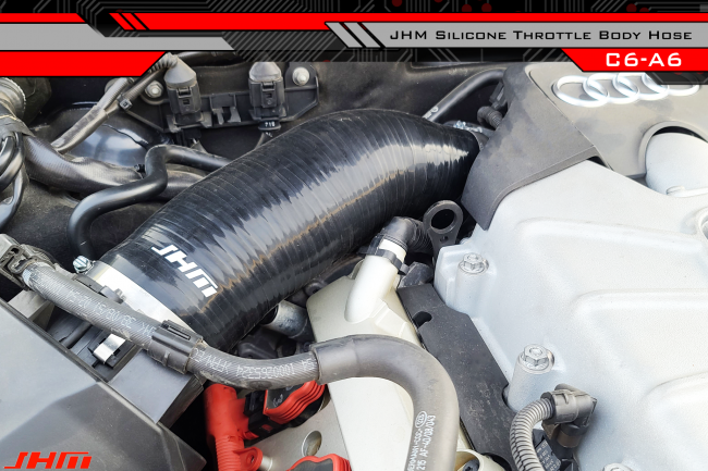 Throttle Body Inlet Hose, Silicone, High-Flow (JHM) for C6 A6 3.0T - 0