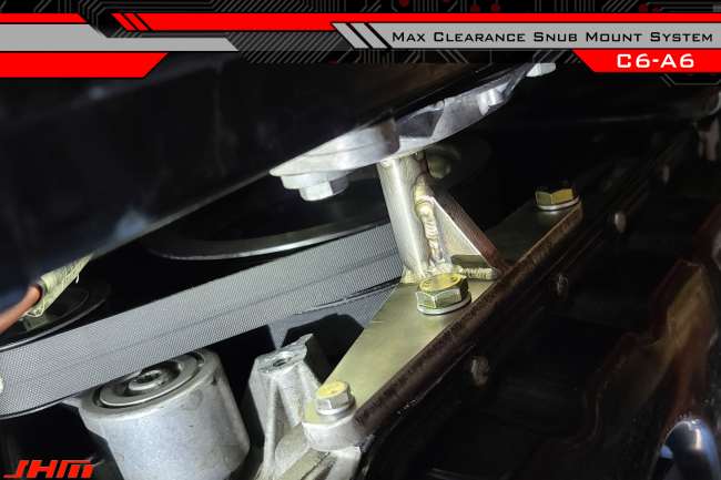 Snub Mount System - Max Clearance, Heavy Duty Polyurethane and Stainless Steel (JHM) for C6-A6 3.0T - 0