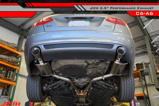 Exhaust - JHM - 2.5" Performance Cat-back for C6-A6 3.0T - 0