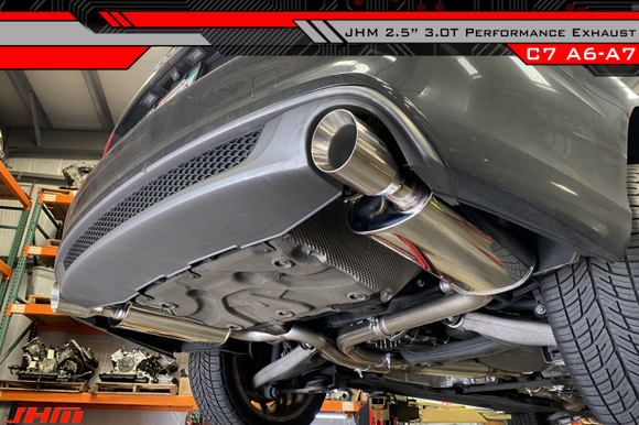 Exhaust - JHM - 2.5" Performance Cat-back for C7 A6-A7 3.0T (2012-2014)