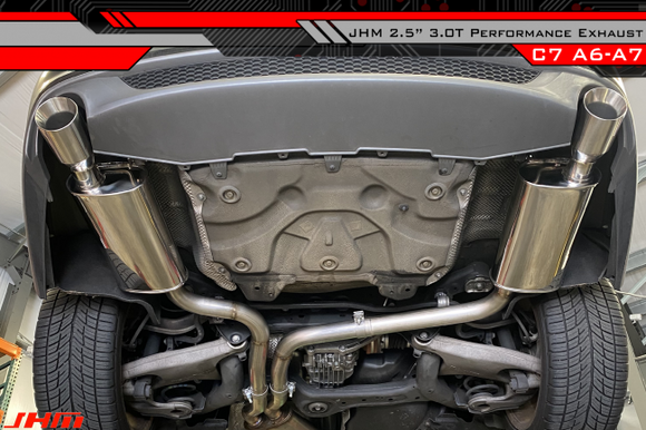 Exhaust - JHM - 2.5" Performance Cat-back for C7 A6-A7 3.0T (2012-2014)