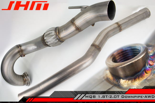 Exhaust - JHM 3" Downpipe with HFC for 1.8T-2.0T TFSI Gen 3 MQB AWD MK7-8V