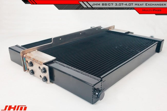 Heat Exchanger Kit (BLACK CORE) Bolt-On - Performance Multi-Pass (JHM) for Audi B8-B8.5 S4-S5-Q5-SQ5 and C7-C7.5 A6-A7-S6-S7 3.0T-4.0T - 0