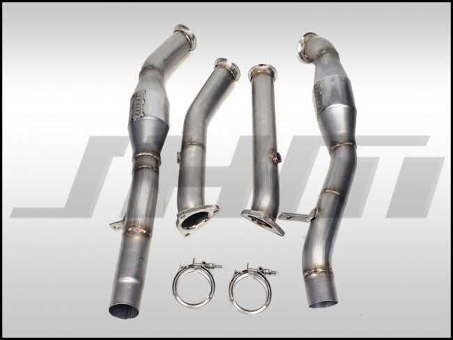Exhaust - High-Flow Cat Downpipes w/ Integrated Baffle System - (JHM) for Q7 3.0T