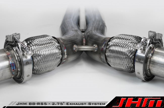 Exhaust - Full - 2.75" Performance Exhaust - Valved - Downpipes and Cat-Back (JHM) for B8-RS5 4.2L