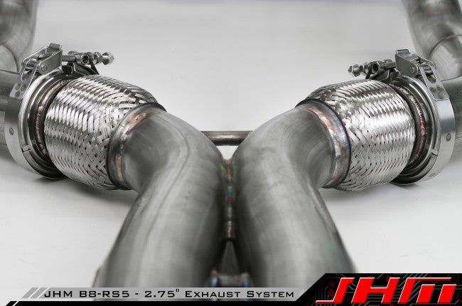 Exhaust - Full - 2.75" Performance Exhaust - Valved - Downpipes and Cat-Back (JHM) for B8-RS5 4.2L