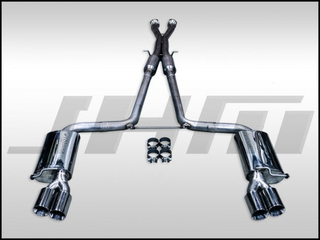 Exhaust - Cat-Back - JHM C6-S6 5.2L V10 FSI Stainless Steel 2.75 Inch w X-Pipe