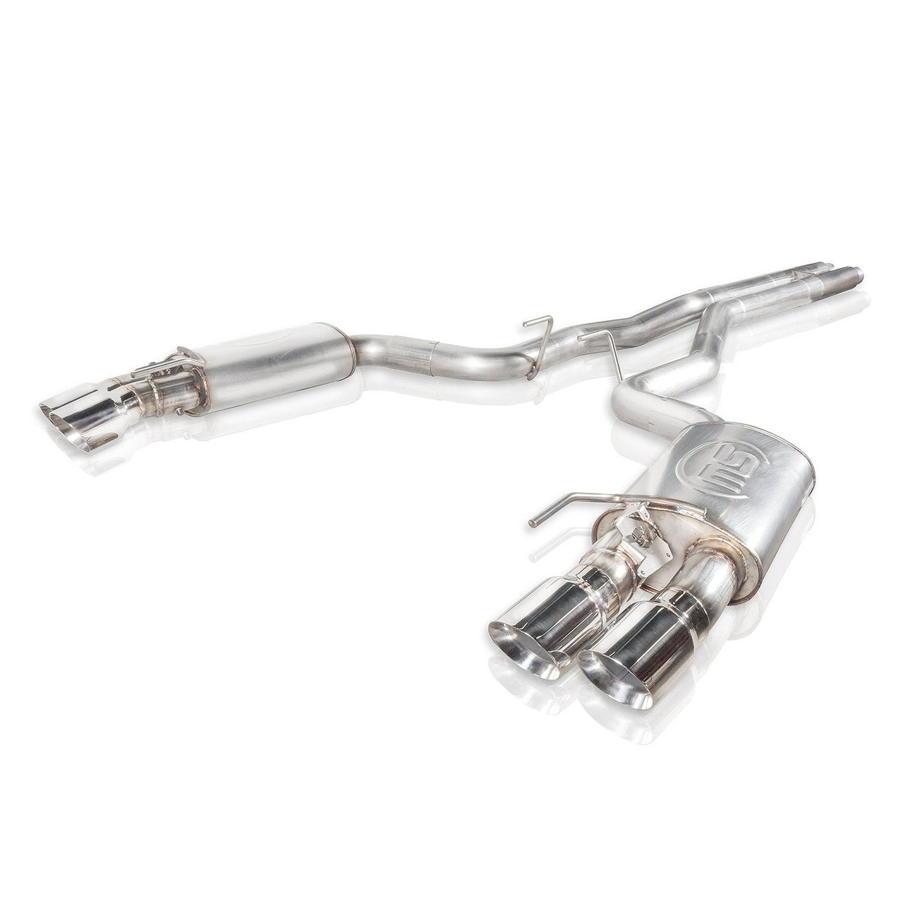 Stainless Works 18-21 Ford Mustang GT 3in Legend Series Catback X-Pipe w/Quad Tips w/o Active Valves - 0