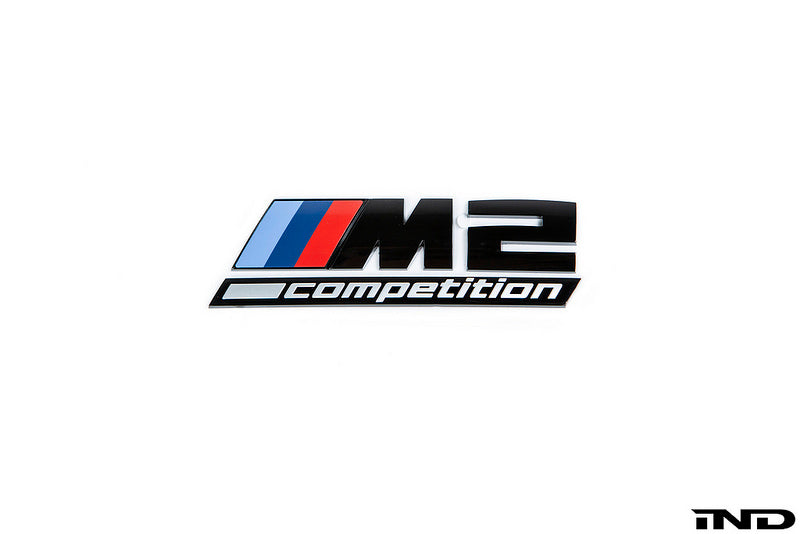 BMW F87 M2 Competition Trunk Emblem - Gloss Black - 0