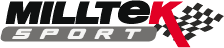 Milltek Cat Back Non-Valved, Resonated Race Exhaust System with Quad Oval Cerakote Black Tips - Audi S3 2.0 TFSI quattro Sportback