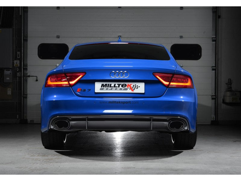 Milltek Non Resonated Full Exhaust System without Cats - Uses OE Tips - RS6 / RS7-1