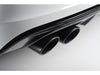Milltek Non-Resonated Cat Back Exhaust With Quad Oval Cerakote Black Tips  - Audi S3 2.0 TFSI Quattro Sedan 8V