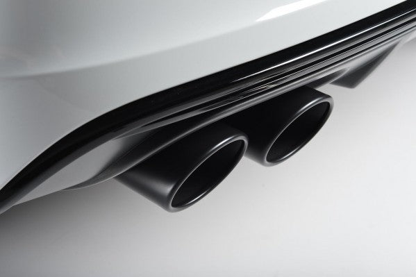 Milltek Resonated Cat Back Exhaust With Quad Oval Cerakote Black Tips  - Audi S3 2.0 TFSI Quattro Sedan 8V