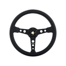 Momo Prototipo Steering Wheel 370 mm - Black Leather/White Stitch/Brushed Black Ano Spokes-1
