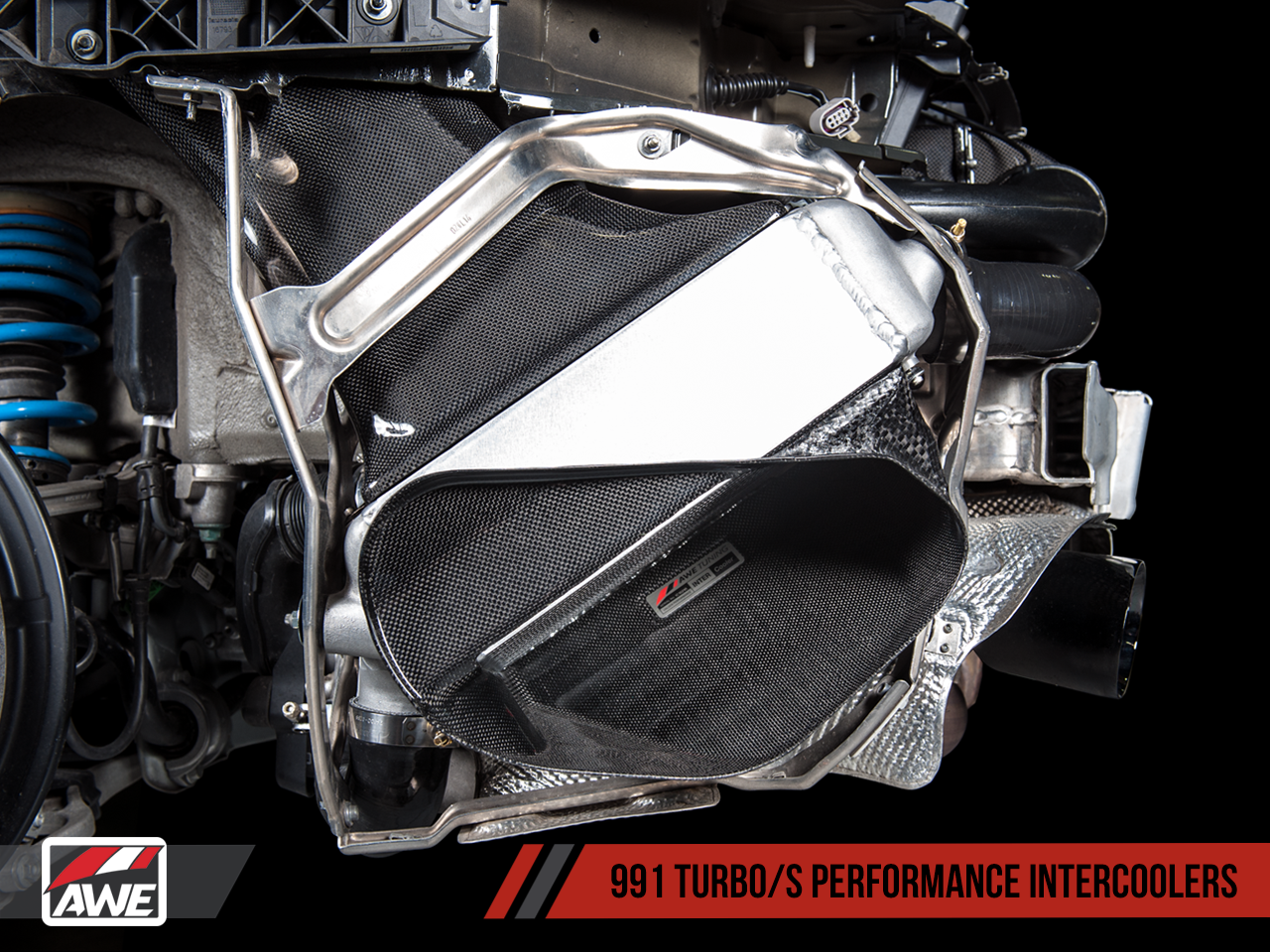 AWE Performance Intercooler Kit for Porsche 991 Turbo / S