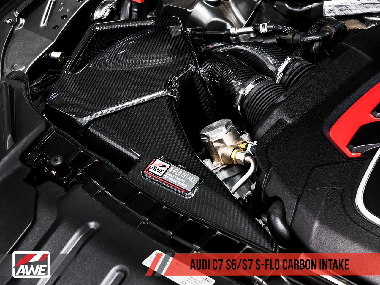 AWE S-FLO Carbon Intake for Audi C7 S6 / S7 - 0