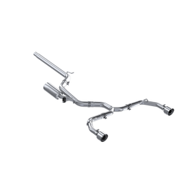 2022-2024 VOLKSWAGEN GOLF GTI MK8 3-INCH/2.5-INCH CAT-BACK EXHAUST DUAL REAR EXIT, STREET PROFILE