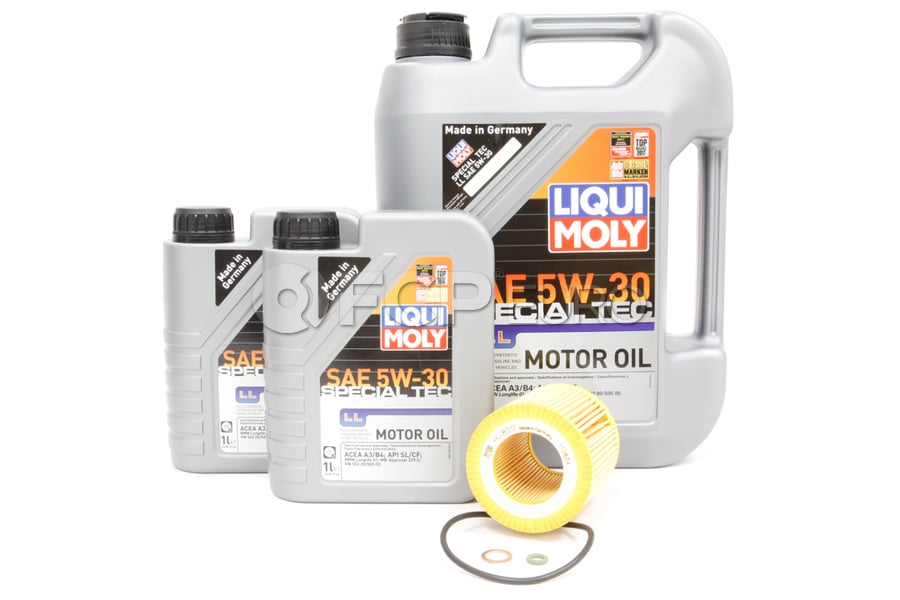 BMW 5W30 Oil Change Kit - Liqui Moly 11427854445KT7