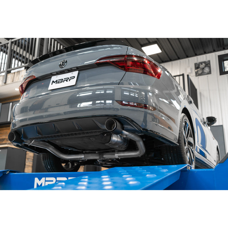 MBRP 19-21 VW Jetta GLI T304 SS 3in Cat-Back Dual Split Rear Exit Exhaust - Carbon Fiber Tips