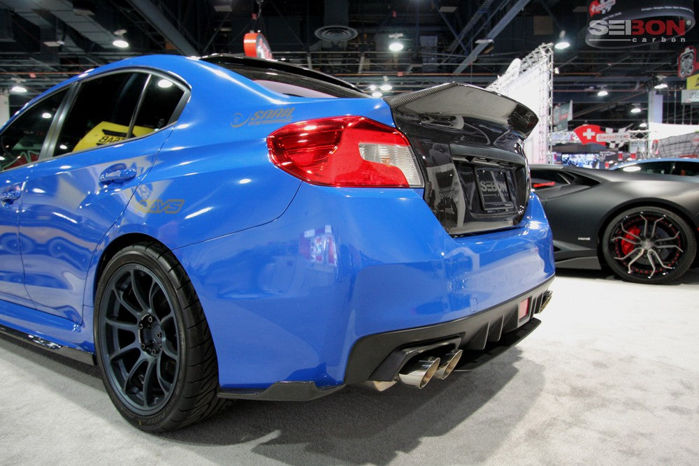 C-Style Carbon Fiber Trunk Lid For 2015-2021 Subaru WRX/STi