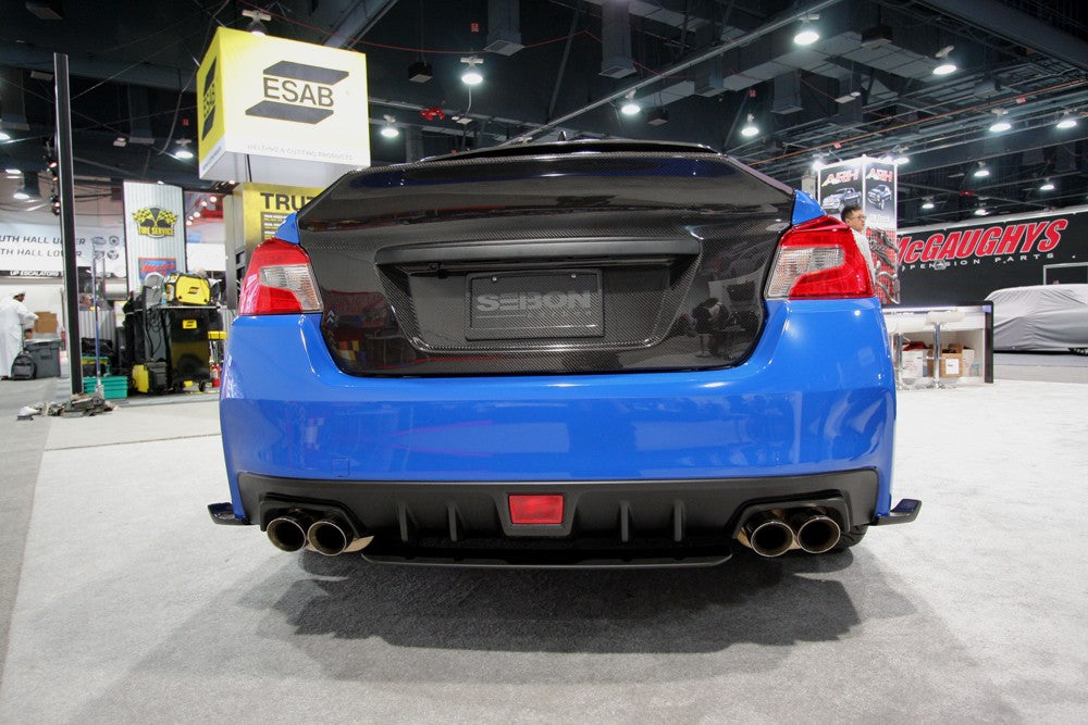 C-Style Carbon Fiber Trunk Lid For 2015-2021 Subaru WRX/STi