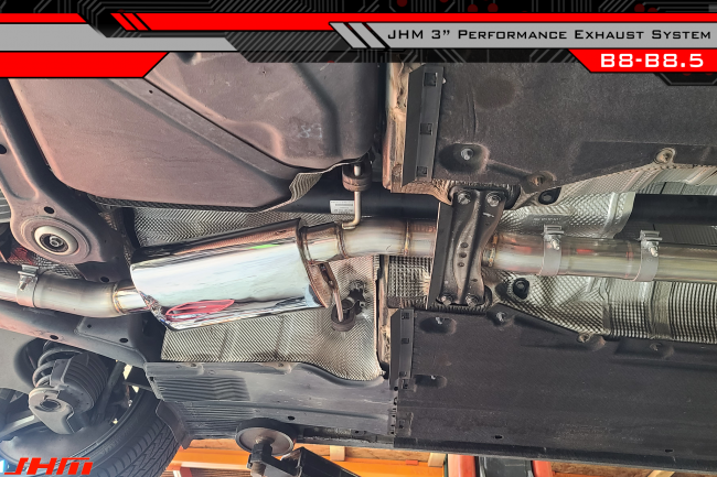 Exhaust - JHM - PARTIAL - 3" Performance Catback for Audi B8 A4-A5 2.0T (Single Exit)