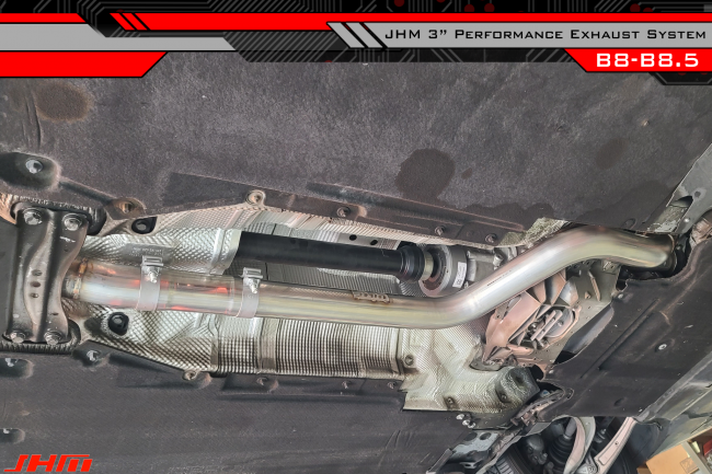 Exhaust - JHM -FULL- 3" Performance Catback for Audi B8 A4-A5 2.0T (Single Exit) - 0