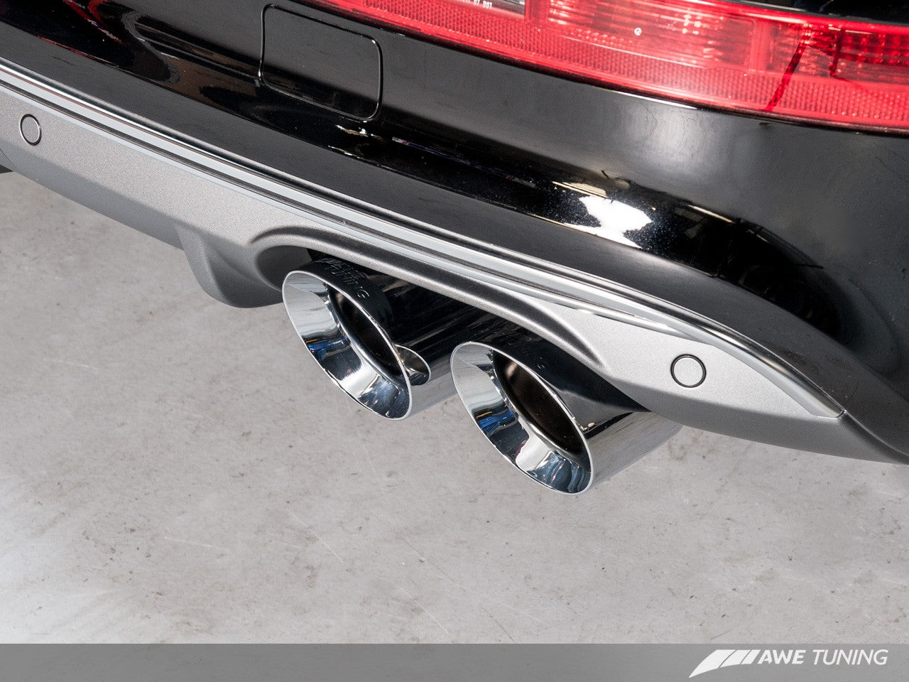 AWE Touring Edition Exhaust for 8R SQ5 - Quad Outlet, Chrome Silver Tips - 0