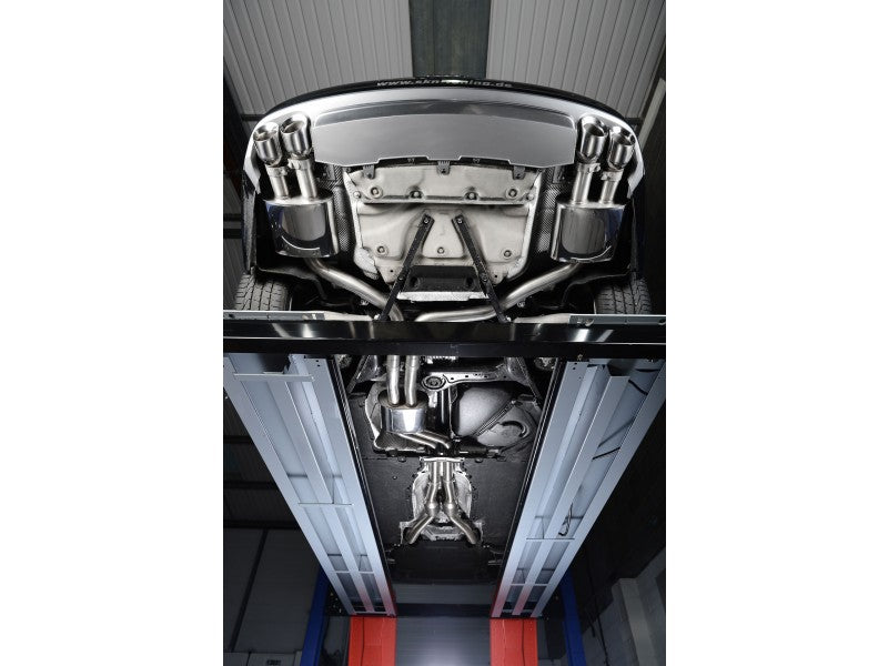 Milltek Cat Back Resonated Exhaust - 100mm GT Quad Tips - S6 4.0T quattro & S7 Sportback 4.0T S-tronic