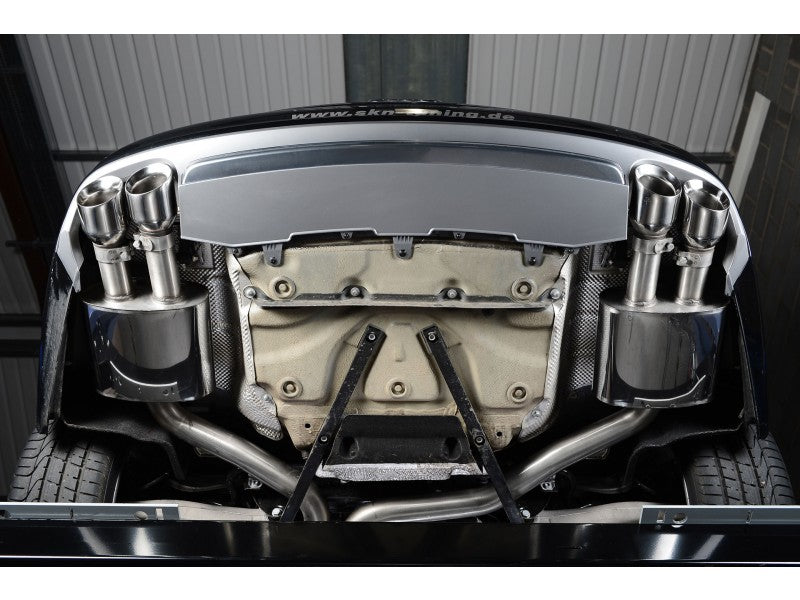 Milltek Cat Back Non Resonated Exhaust - 100mm GT Quad Tips - S6 4.0T quattro & S7 Sportback 4.0T S-tronic