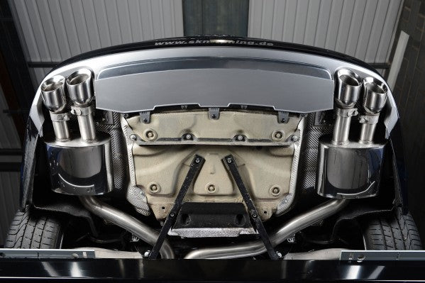 Milltek Non-Resonated Cat Back Exhaust With Titanum Tips - Audi S6 C7/S7 4.0TFSI Quattro