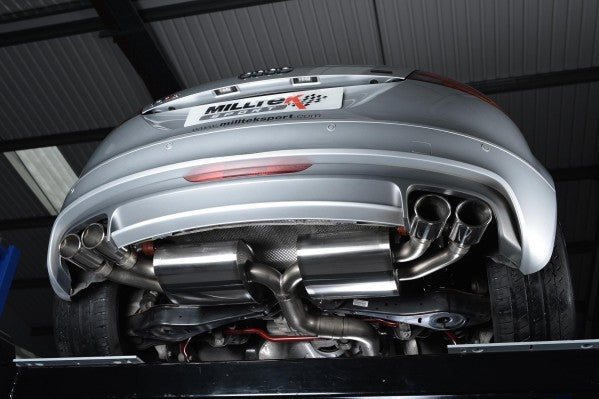 Milltek Resonated Turbo Back Exhaust With Cerakote Black Tips - Audi TTS Quattro Mk2