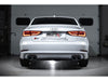 Milltek Non-Resonated Cat Back Exhaust With Quad Round Titanium Tips  - Audi S3 2.0 TFSI Quattro Sedan 8V