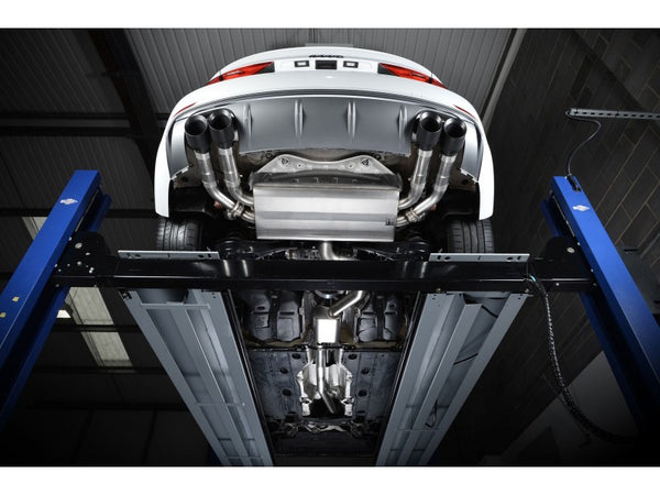 Milltek Cat Back Non-Valved, Non-Resonated Race Exhaust System with Quad Round Titanium Tips - Audi S3 2.0 TFSI quattro Saloon 8V