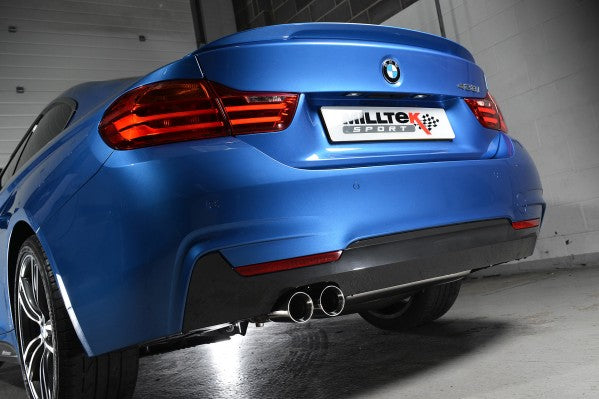 Milltek Non-Resonated Cat-Back Exhaust With 435i Style Dual Outlet Cerakote Black Tips - Manual Without Tow Bar - N20 Engine Code