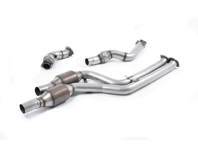 Milltek 3" Large Bore Downpipes with 200 Cell Hi-Flow Sports Cats - F80 M3 / F82 M4