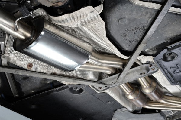 Milltek Turbo-back Exhaust with Secondary Hi-Flow Sports Cats - BMW 135i Coupe & Cabriolet N54 - Black Tips