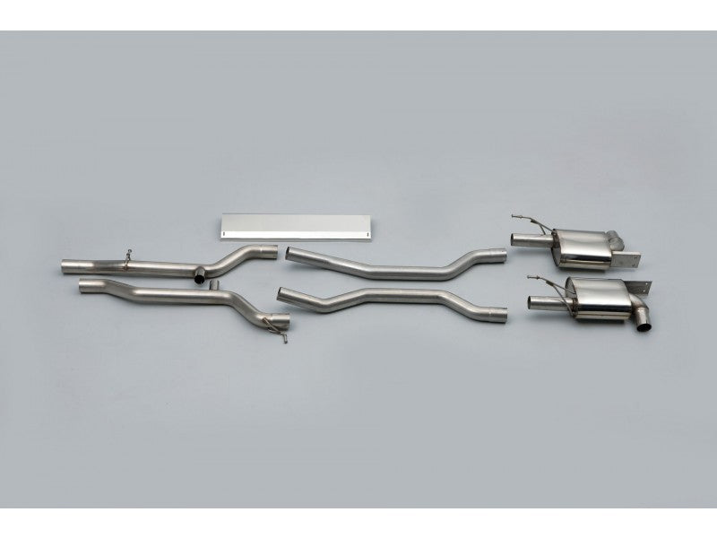 Milltek Non Resonated 2.75" Cat Back Exhaust - Uses OE Tips - Cayenne 955