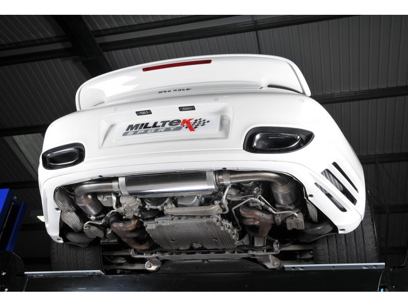 Milltek 2.76" Turbo Back Exhaust - 200 Cell Catalytic Converters - Uses OE Tips - 997.2 Turbo & Turbo S