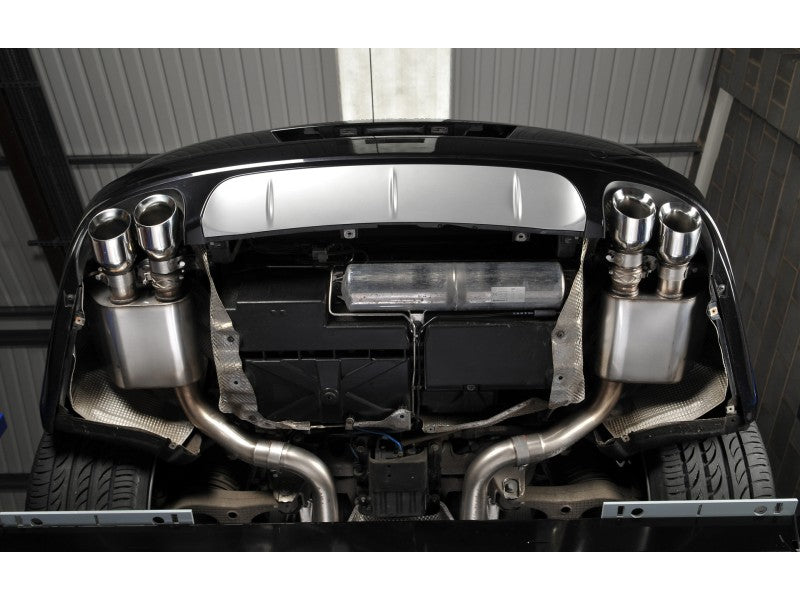 Milltek 2.75" Cup / Non Resonated Cat Back System - Quad 100mm GT Polished Tips - Panamera Turbo & Turbo S