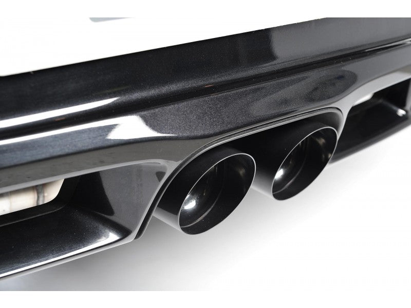 Milltek Non Resonated 2.25" Cat Back Exhaust - Twin 90mm Ceramic Black Tips - Cayman S / Boxster S
