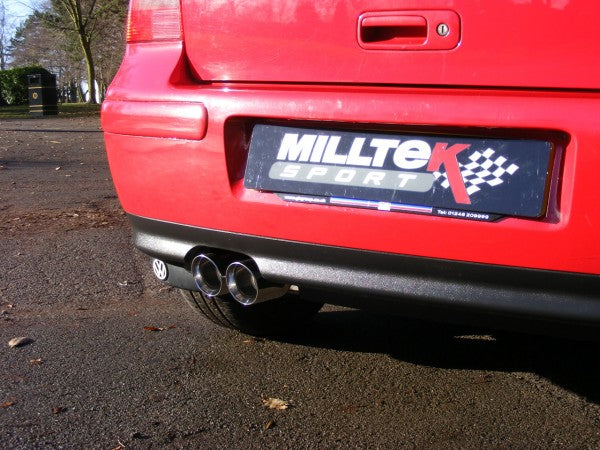 Milltek Resonated Cat-Back Exhaust - VW MK4 Golf GTI 1.8T, Golf 1.9 TDI